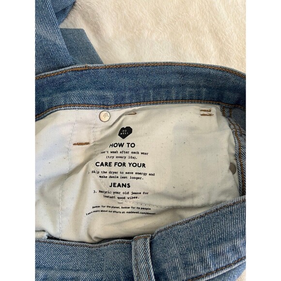 Madewell 10” high rise skinny crop jeans 29 faded and distressed - Picture 9 of 12